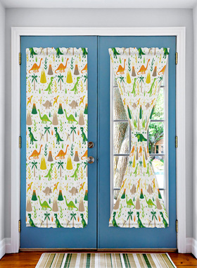 Cartoon Adroable Dinosaur Door Curtain for Bedroom Kitchen