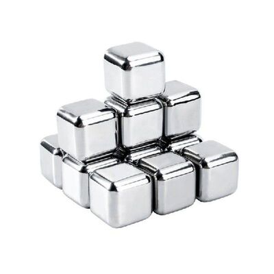 Stainless Steel Ice Cubes Reusable Chilling Stones for