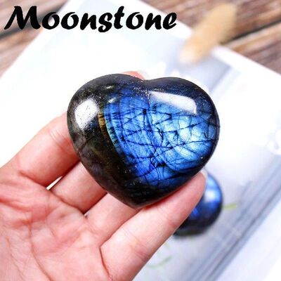 Newest Crystal Labradorite Palm Stone Healing Quartz