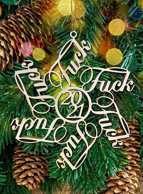 Christmas Wood Pendant Christmas Atmosphere Furniture