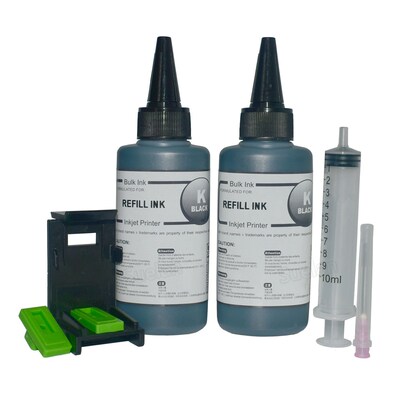 Universal Black Ink Refill Kit for HP 650 XL 652 121 122 123