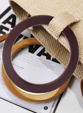 Pegangan Kayu Berbentuk Bulat Pengganti untuk Tas Tangan