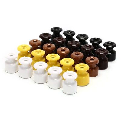 5 Pieces Ceramic Wall Insulator for Wiring Porcelain