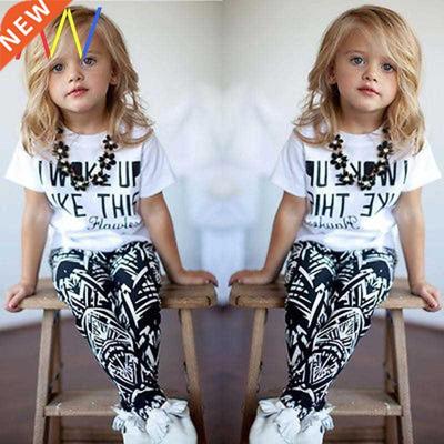 Kids Clothes Summer Girls Suits T-Shirt Long Pants for girl