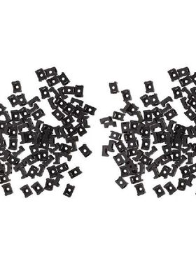 Black 9Mm Cable Tie Mount Saddle Type Plastic Wire