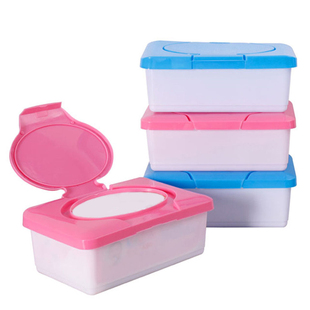 Wet Tissue Paper Box Baby Wipes Storage Box Plastic Press