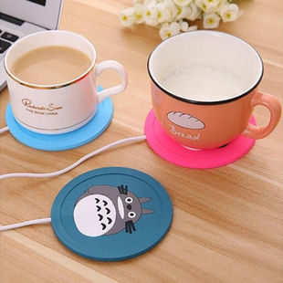 USB Heating Coaster Cute Animal Print Thermal Insulation