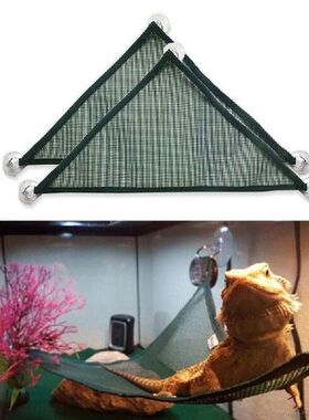 2Pack Bearded Dragon Hammock Lizard Lounger Ladder Hanging