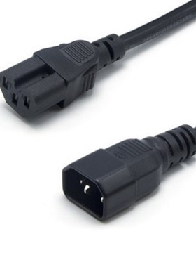 IEC 320 C14 To C15 PDU UPS Male To Female Power Cord Extens