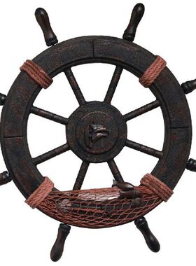 Wheel Nautical Wall Decor Ship Decoration Rudder Beach