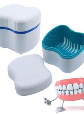 Health Care Denture False Teeth Cleaning Tool Box Storage