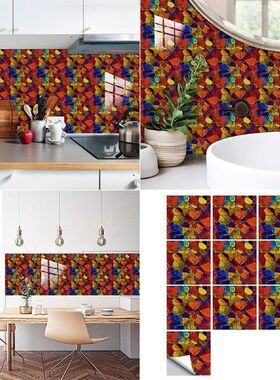 1Set 10PC 3D Crystal Tile Sticker Self Adhesive DIY Waterpro