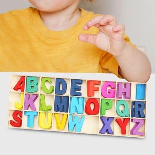 104x Wooden Letters Kids Learning Toys for Education Wall