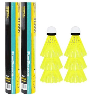 12pcs/set Nylon Shuttlecock Table Fiber Ball Head Full