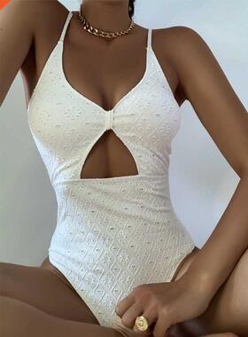 BKLD 2021 New Summer Beach Party Clubwear Solid Color One Pi