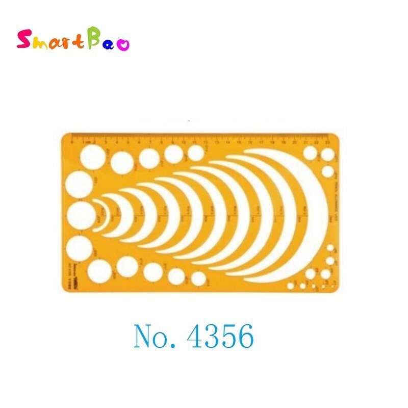 arc radius drawing template semicircle ruler drafting