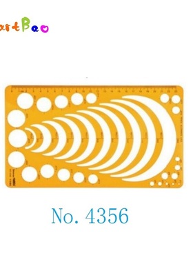 Arc Radius Drawing Template Semicircle Ruler Drafting