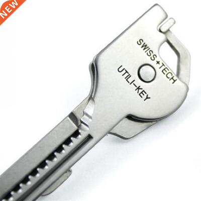 Outdoor 6-in-one Folding Mini Pocket Keychain Multitool Key
