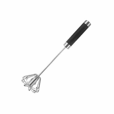 Portable 1PC Stainless Steel Easy Beater Foamer Rotate Hand