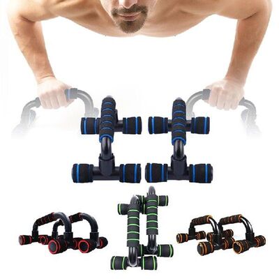 1Pair I-shaped Push-up Rack Fitness Equipment Hand Sponge