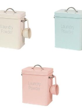 Metal Laundry Room Container Modern Detergent Powder