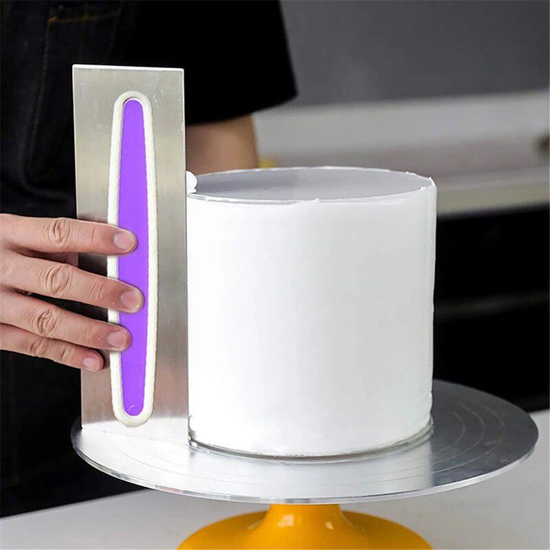 cake icing smoother scraper stainless cake edge side frostin