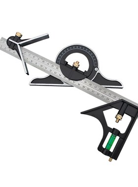 300MM Combination Square Angle Ruler Stainless Steel protrac