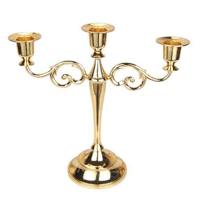 Antique Retro 3/5-Arm Candle Holder Metal Candlesticks