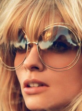 Round Oversized Sunglasses Women 2021 Luxury Brand okulary