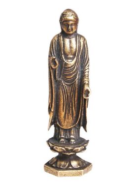 Statuesculpture Bodhisattva Sittingbuddhism Brass Ornament