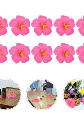 Flowers Hibiscus Decoration Hawaiian Flower Tropical Party