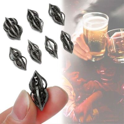 New Table Games Accessory Gift Polyhedral Metal Alloy Dices