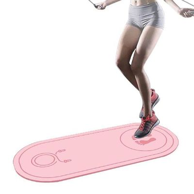 8mm Jumping Rope Mat Shock Absorption Rope Skipping Mat TPE