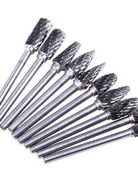 10 Pcs Double Cut Rotary Deburr Set for dremel Rotary Tool