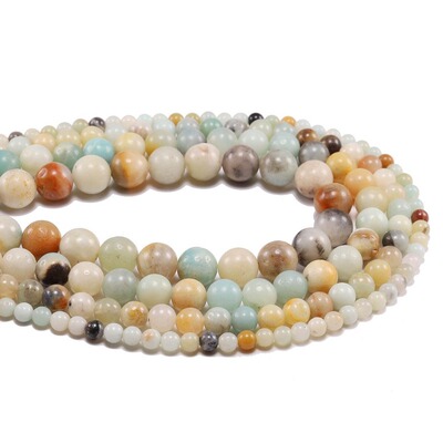 4 6 8 10 12 mm Amazonite Round Beads stone Frost Matte
