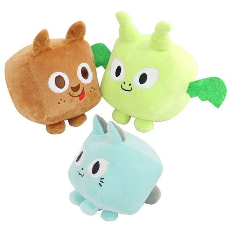 Square Cat Plush Toy Cute Animal Soft Stuffed Doll for