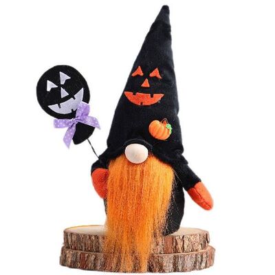Halloween Gnomes Plush Decorations Wizard Hat Witch Wicked