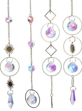 4Pcs Crystal Wind Chimes Wedding Gifts Hanging Ornament for