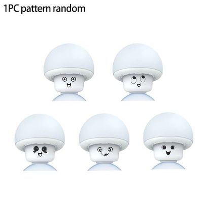 Mirror Patting Discoloration Wall Mushroom Lamp Expressions