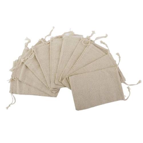 Bags Gift Bag Linen Burlap Drawstring Small Hessian Candy