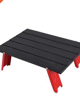 NEW Mini Black Outdoor Aluminum alloy Folding Table Furnitur