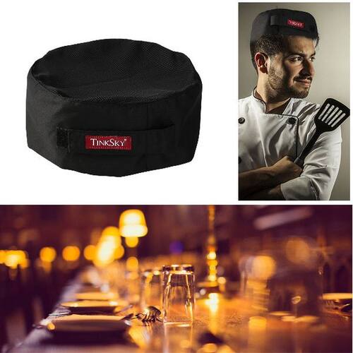 Hat Mesh Cap Professional Chef Cap Beanie for Cooking Baker