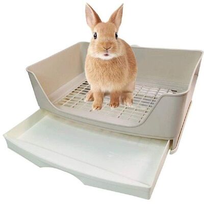 Large Rabbit Toilet Box Trainer Potty Corner Tray Litter