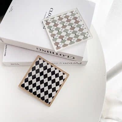 Checkerboard Coaster Dinner Mat Cup Coaster Placemats for
