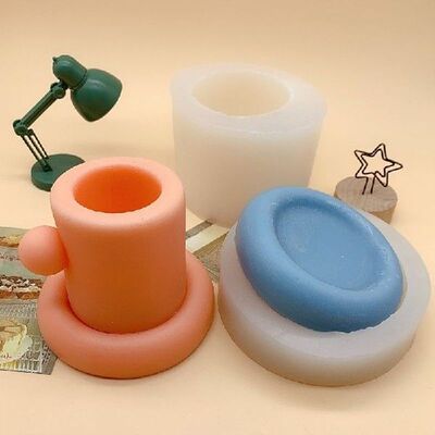 Scented Candle Mold DIY cup coaster Candle Silicone Casting