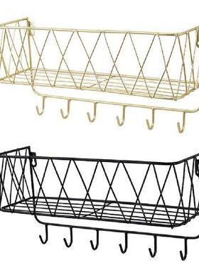 Wall mount and storage Basket Entryway Mail Organizer with