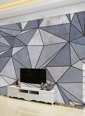 Custom 3D Photo Wallpaper For Walls Gray Geometric Lines