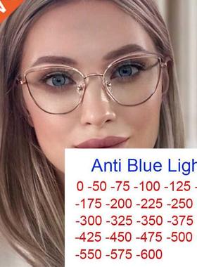 2022 rending Office Anti Blue Light Myopia Glasses Women Met