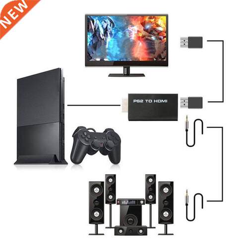 PS2 To HDMI Converter HD Line Audio Adapter AV Input To HDMI