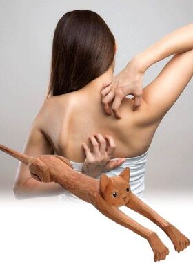 Back Scratcher Handheld Wood Back ScratchersCat Shaped Back
